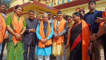 राष्ट्रपति पौडेलद्वारा जलेश्वरनाथको पूजा अर्चना