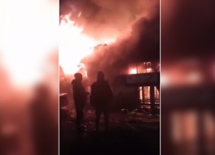 महोत्तरीको मटिहानीमा आगलागी, ९२ घर जलेर नष्ट