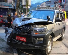 पोखरामा आज बिहान भएको दुर्घटनामा परी आठजना चिनियाँ पर्यटक घाइते