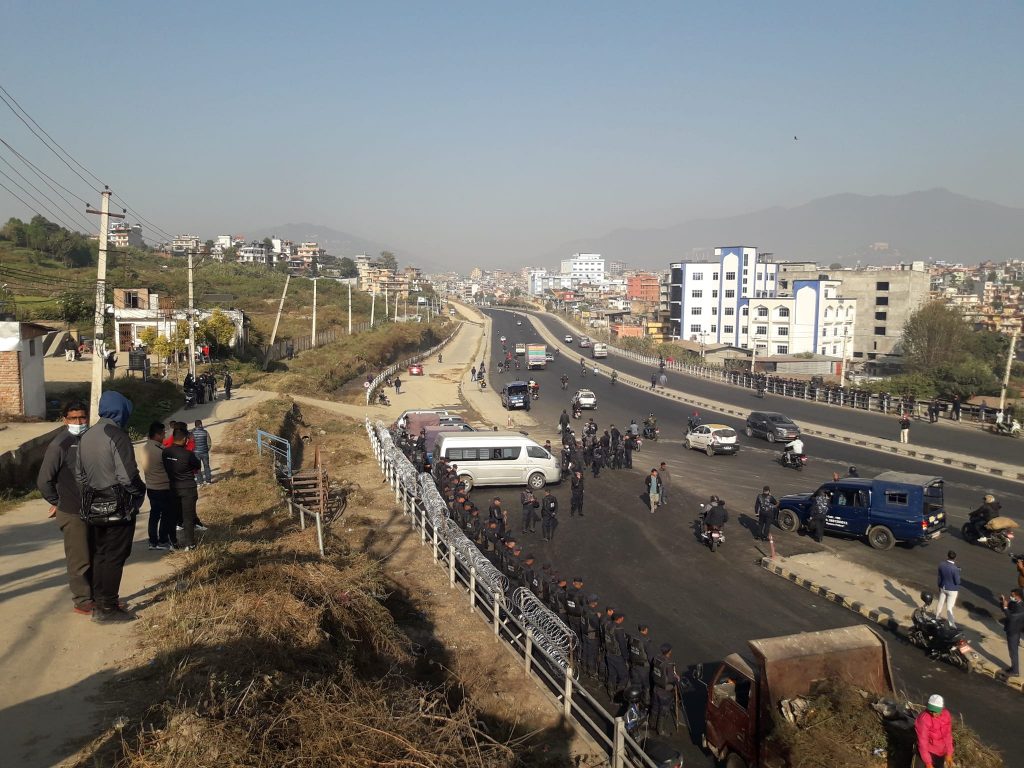 काठमाडौं उपत्यकाकाे सुरक्षा व्यवस्था कडा