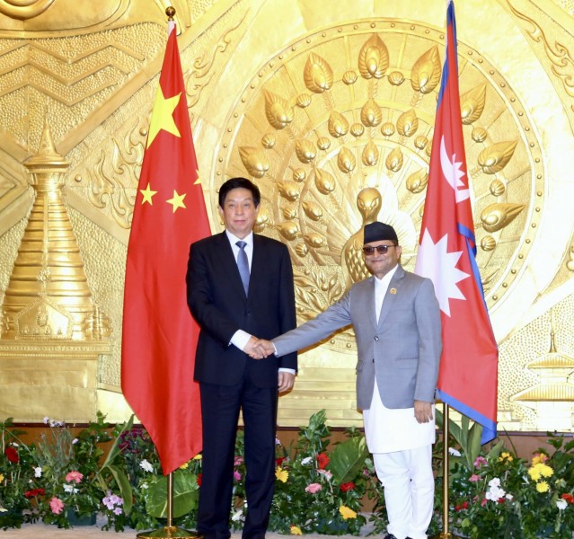 चिनियाँ नेता ली चान्शु र अध्यक्ष तिमिल्सिानाबीच भेटवार्ता