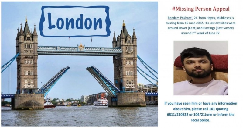 लण्डनबाट एक महिनादेखि एक नेपाली बेपत्ता