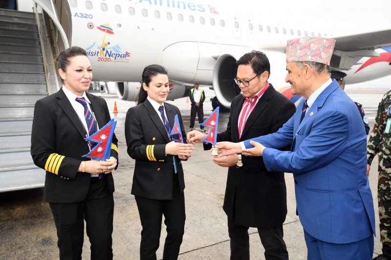 पहिलो पटक नेपाली महिला पाइलटबाट अन्तर्राष्ट्रिय उडान