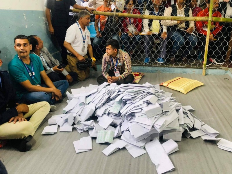 पोखरामा मतगणना रोकियो