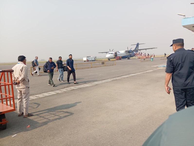 राष्ट्रिय स्वतन्त्र पार्टीका सभापति रवि लामिछानेलाई भैरहवा ल्याइयो
