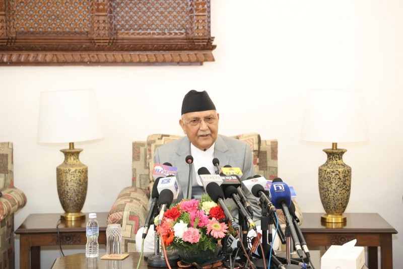 नेपाल–भारत सम्बन्धलाई सुदृढ गर्दै लैजान्छौँः प्रधानमन्त्री ओली