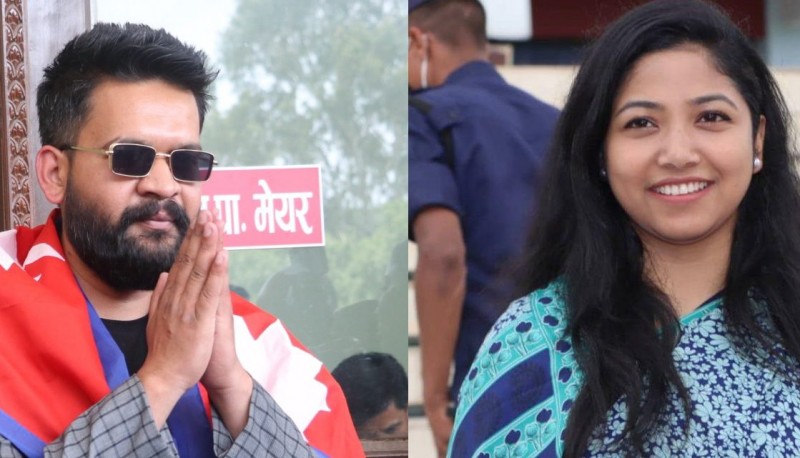 काठमाडौं महानगरका जनप्रतिनिधिद्वारा पदबहाली गर्दै