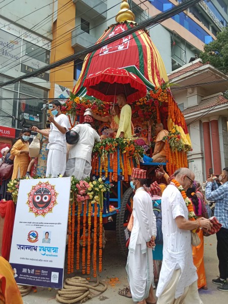 राष्ट्रपतिबाट जगन्नाथ रथयात्राको अवलोकन