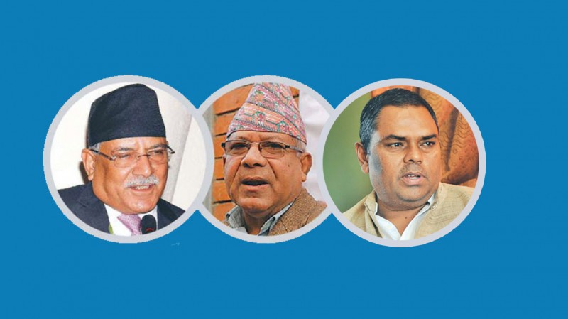 प्रधानमन्त्री दाहालसँग नेता नेपाल र यादवको भेट