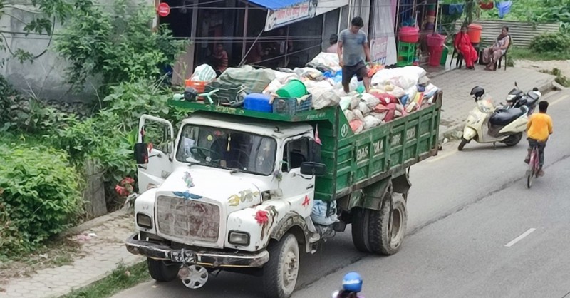 एक दिनमा काठमाडौंबाट २३ सय मेट्रिक टन फोहोर विसर्जन