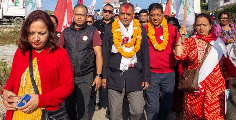 काठमाडौं ४ मा गगन थापा विजयी