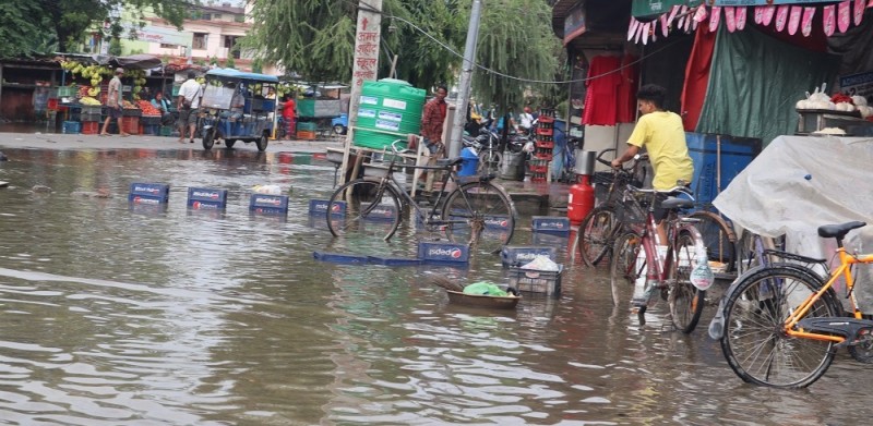 योजनाबद्ध रुपमा बनेको सहर नै डुबानमा