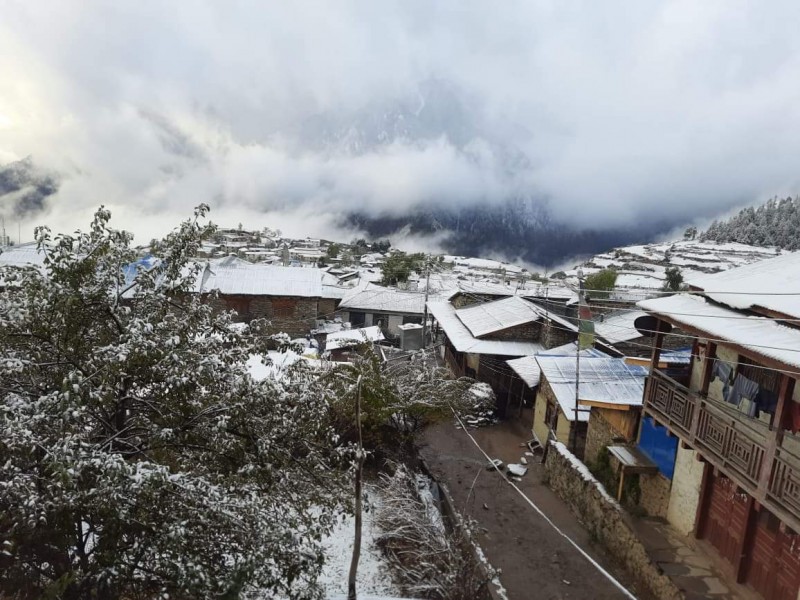 हुम्लामा हिमपात, जनजीवन कष्टकर