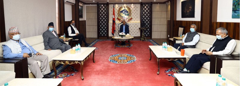 बालुवाटारमा सत्ता गठबन्धनको बैठक