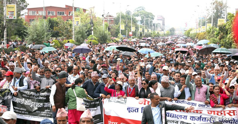 आन्दोलनरत शिक्षकहरुसँग सरकारको  आज निर्णायक वार्ता गर्ने तयारी