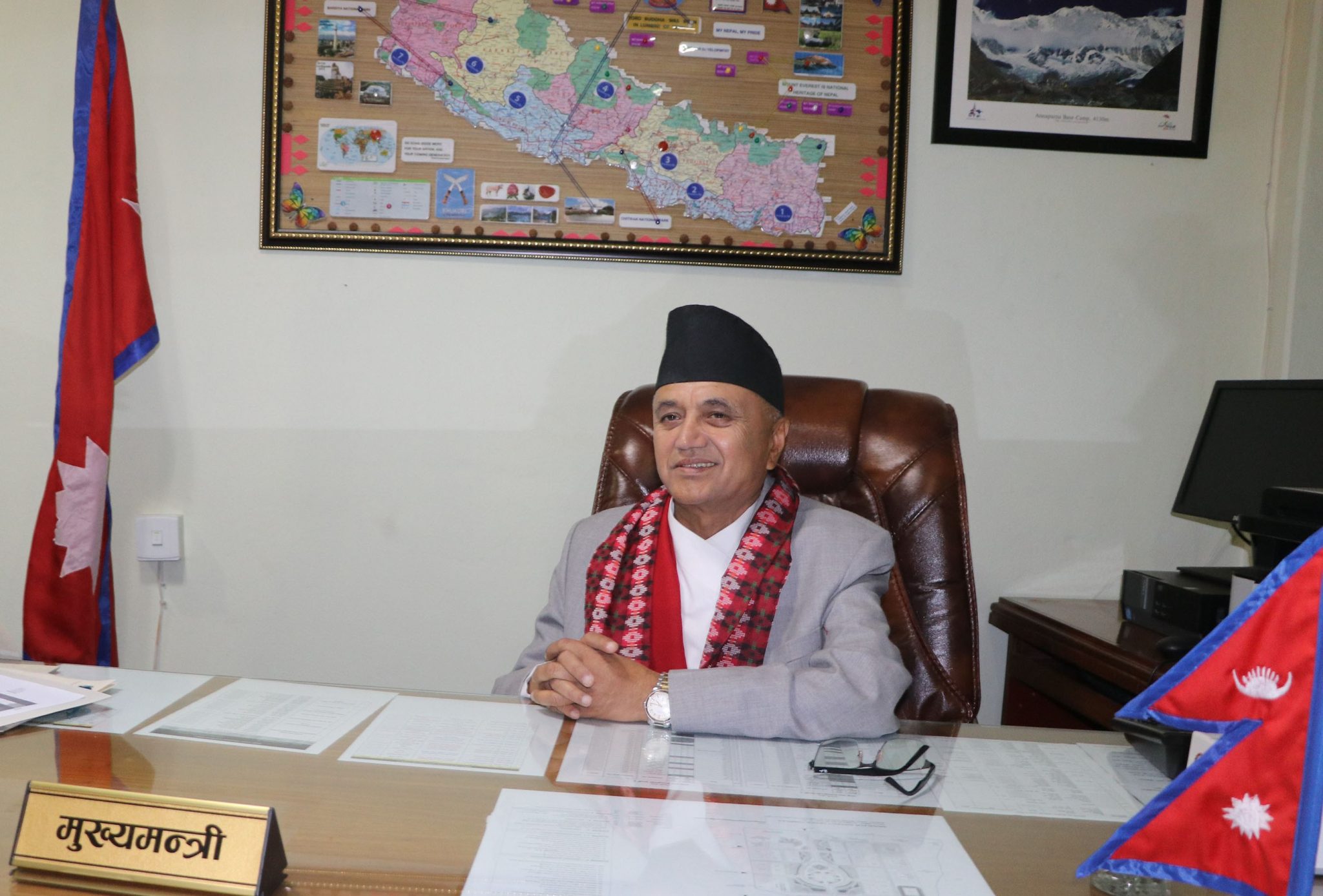 नवनियुक्त मुख्यमन्त्री अधिकारीद्वारा पदभार ग्रहण, यस्तो छ पहिलो निर्णय