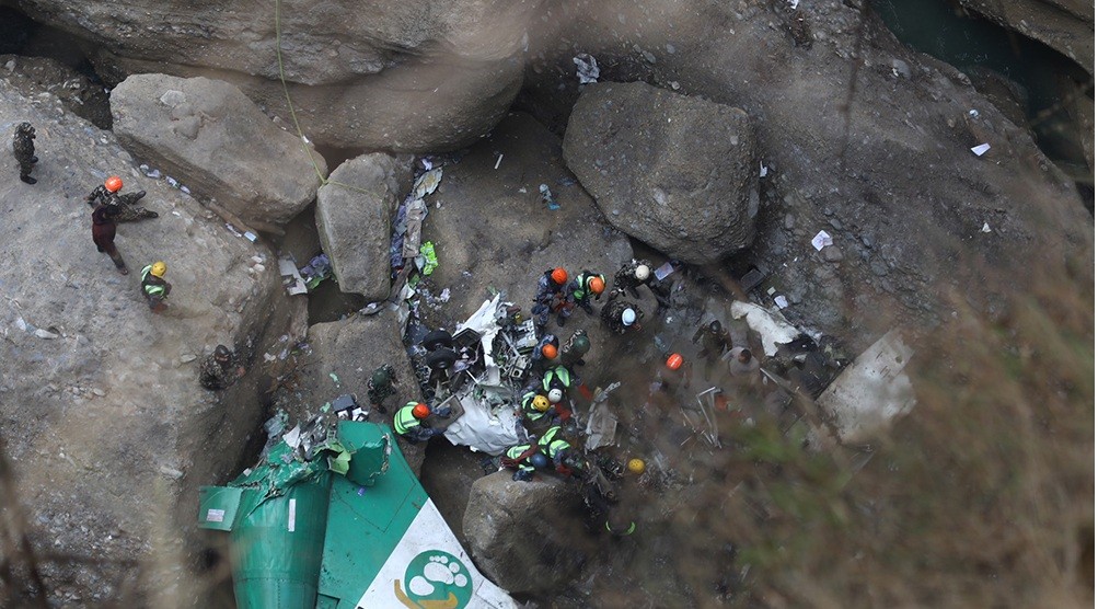 पोखरा विमान दुर्घटना : शव बुझाउने क्रम जारी, वेपत्ताको खोजीकार्य जारी