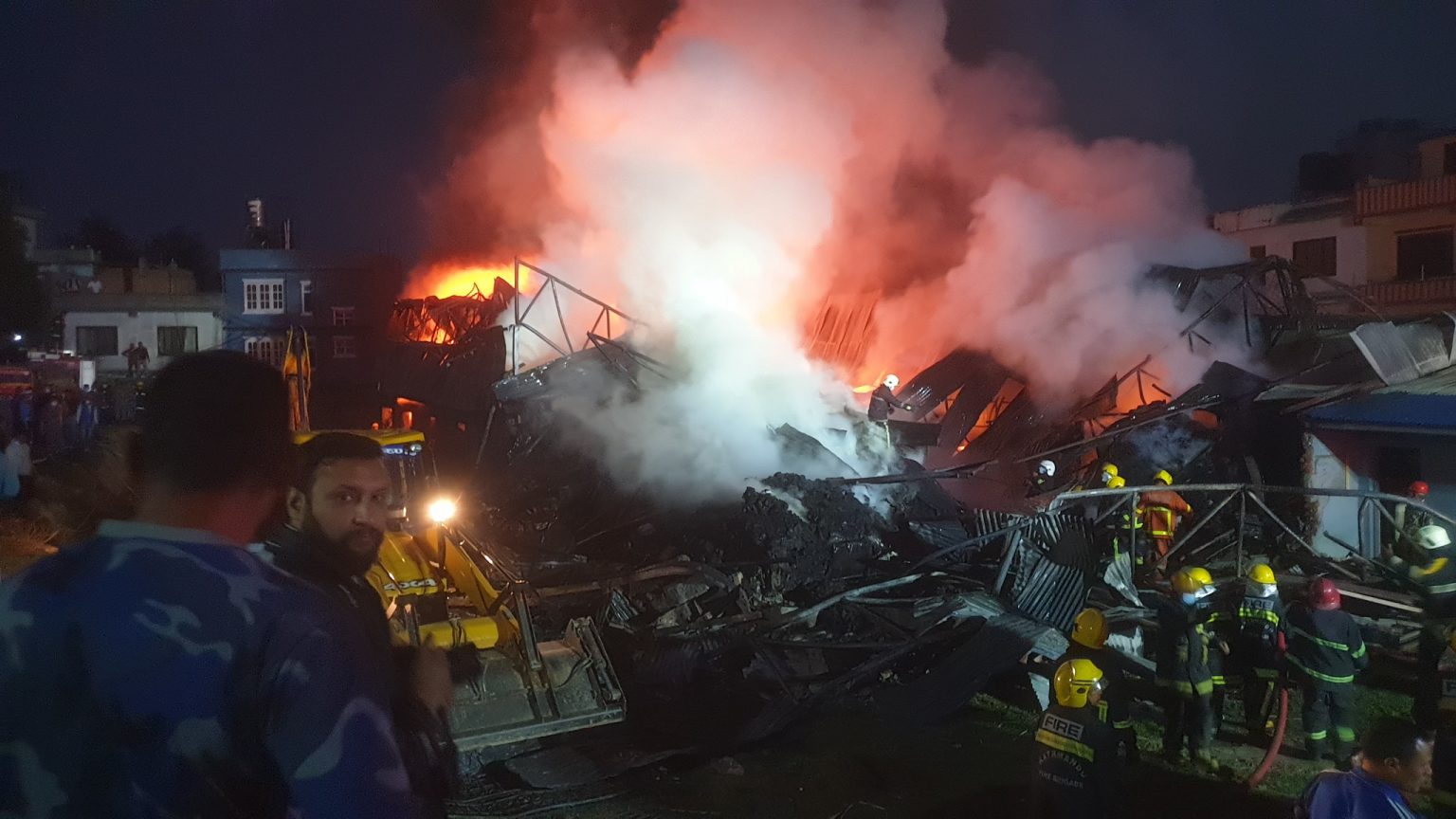 सशस्त्र प्रहरीको केन्द्रीय गोदामघरमा आगलागी