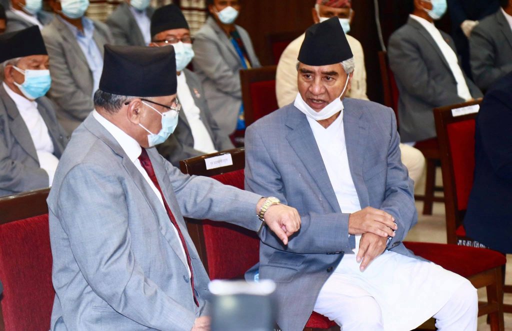 सभापति देउवाद्वारा प्रधानमन्त्री दाहाललाई विश्वासको मत दिने आश्वासन