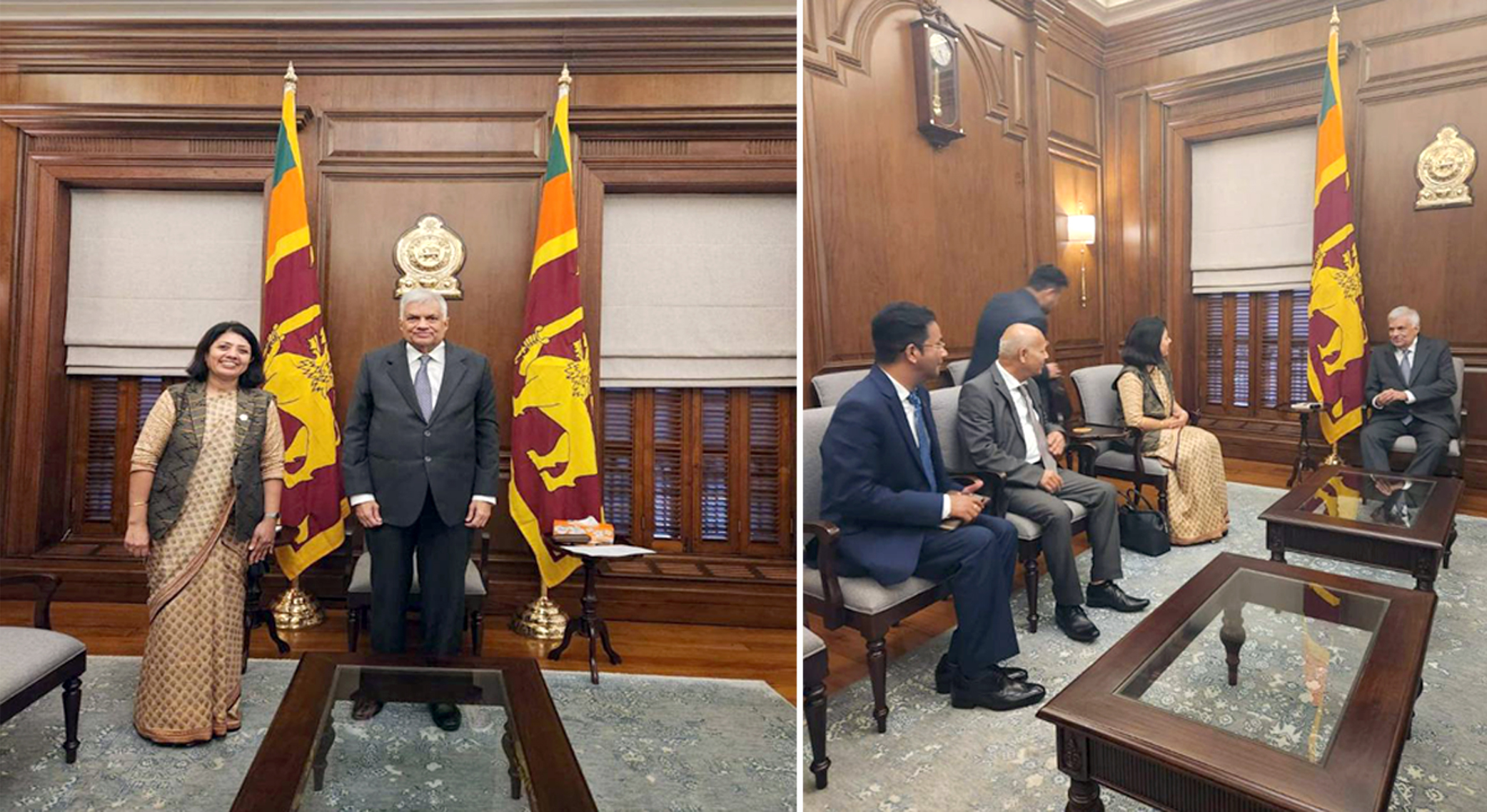 परराष्ट्रमन्त्री पौड्यालद्वारा श्रीलङ्काका राष्ट्रपतिसँग भेटवार्ता