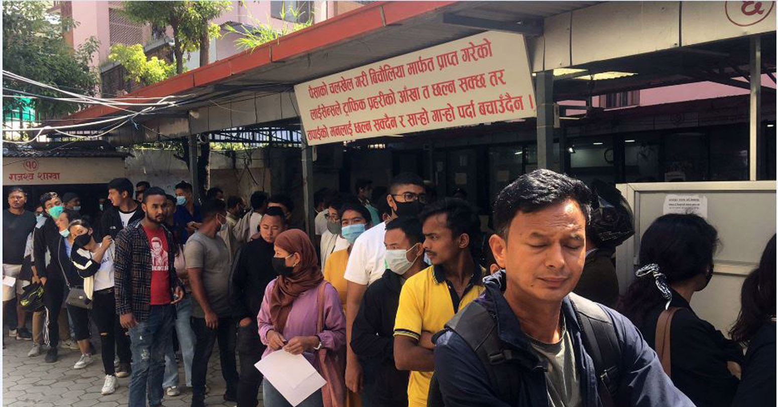 भीडभाड व्यवस्थापनका लागि यातायात कार्यालयले बिहान ८ बजेदेखि सेवा सुरु गर्ने योजना