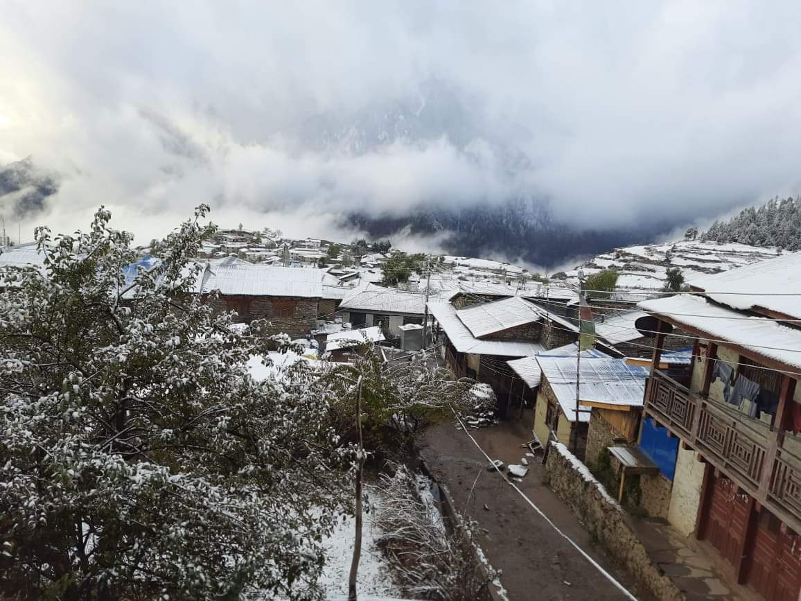 हुम्लामा हिमपात, जनजीवन कष्टकर